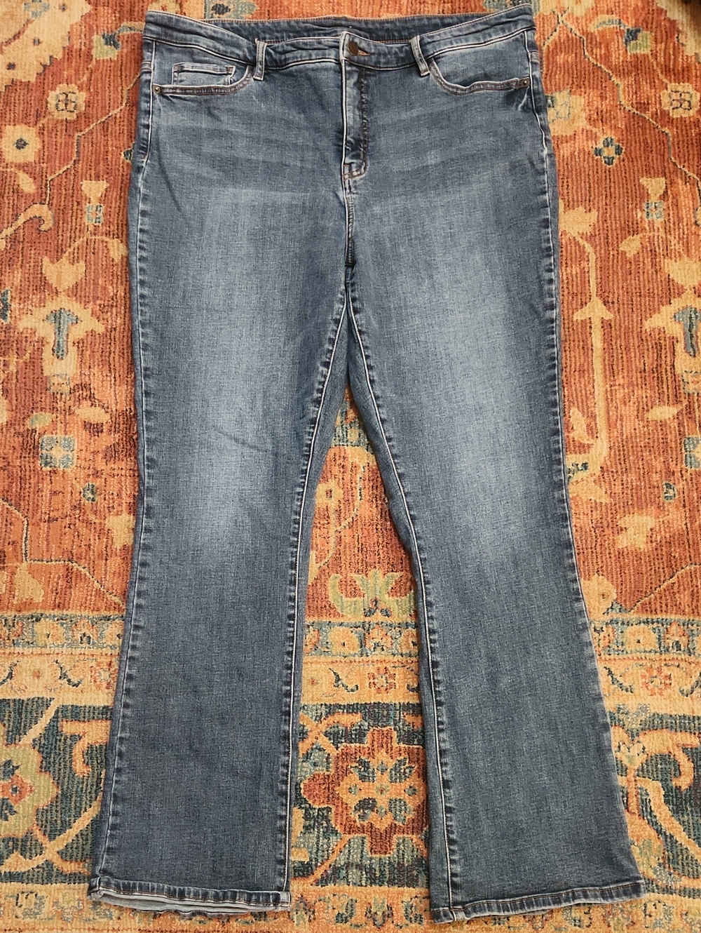 Chaps Women's Medium Blue Flare Jeans